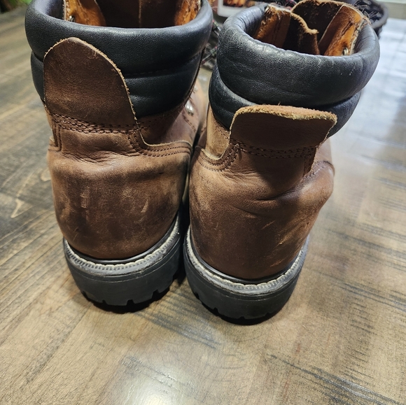 Mens Size 9 Wind River Brown Leather Winter Hiking Boots - Picture 7 of 7